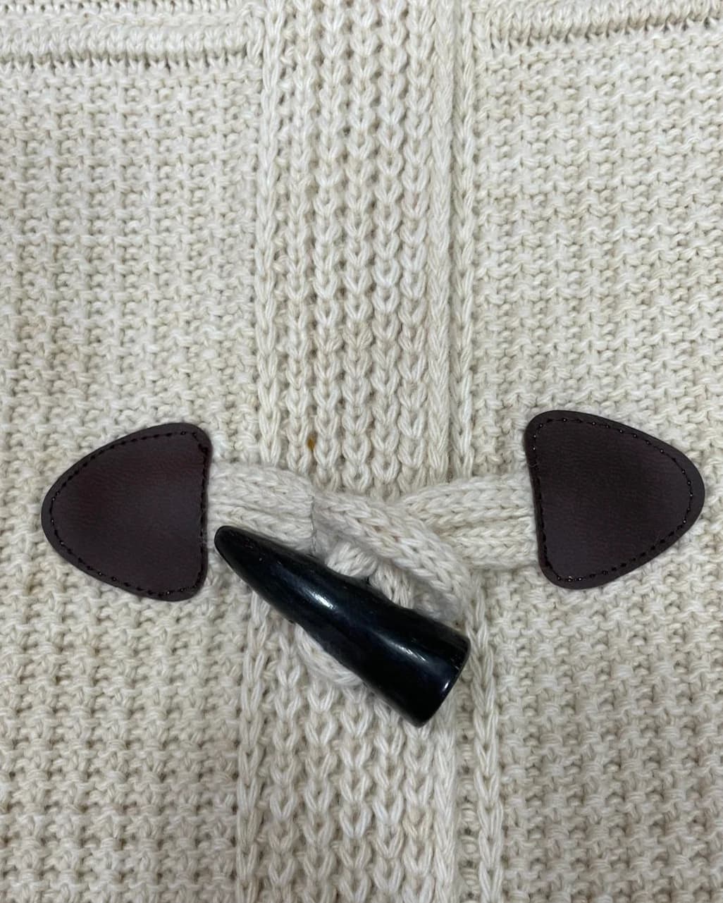 Cárdigan Tipo Trenca: Beige hover