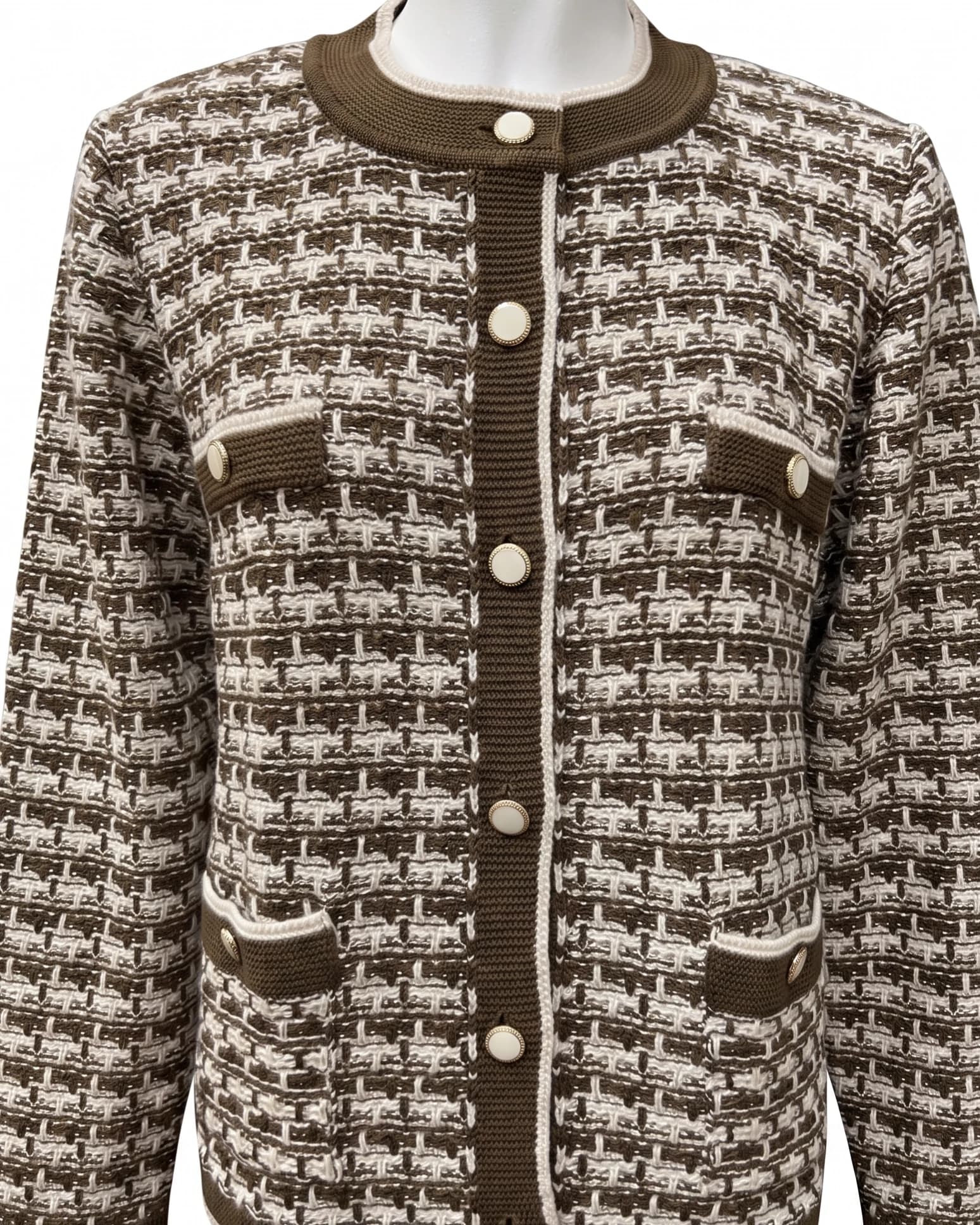 Chaqueta Boreal: Marrón y Crudo