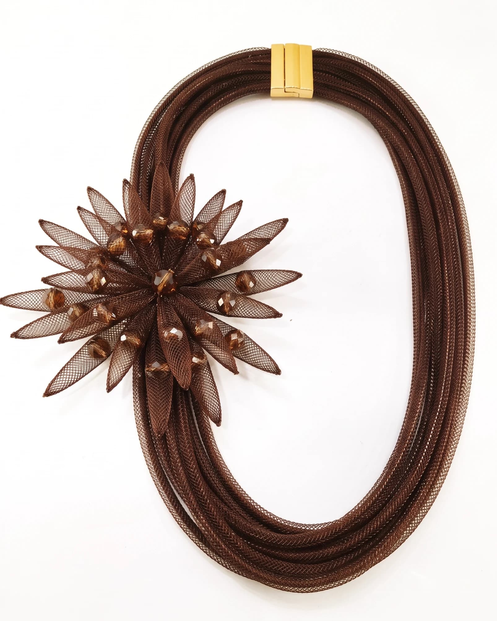 Collar Cris: Marrón