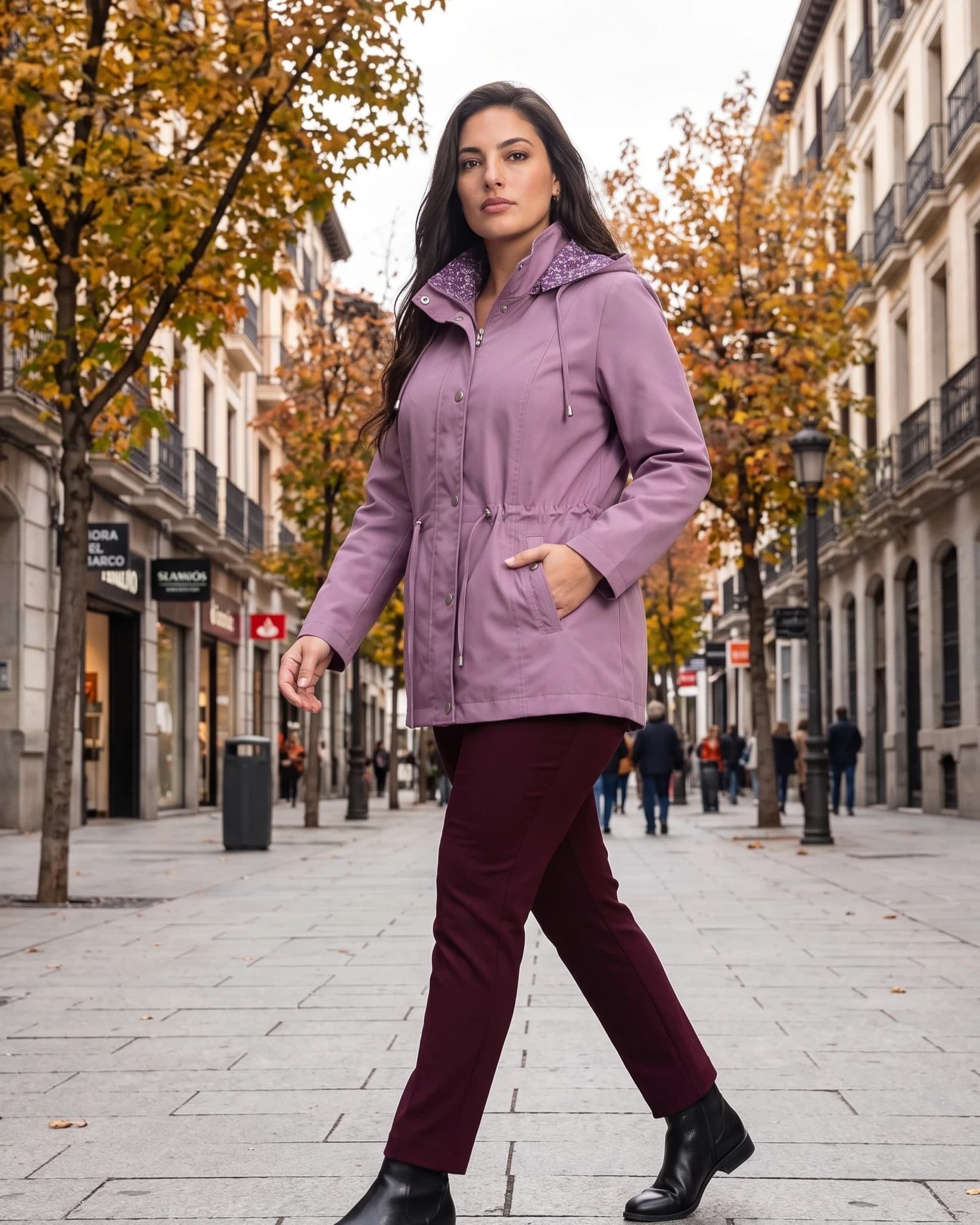 Parka Reversible Malva